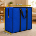 SHOPRYZ Royal Blue Storage Bag showing size and capacity