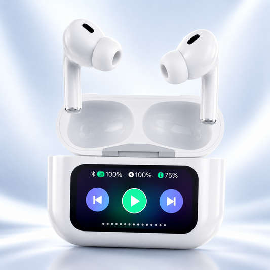 SHOPRYZ Air 9 Pro Wireless Earbuds with touch screen charging case