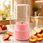 SHOPRYZ Blendy Go Mini Blender with straw and handle