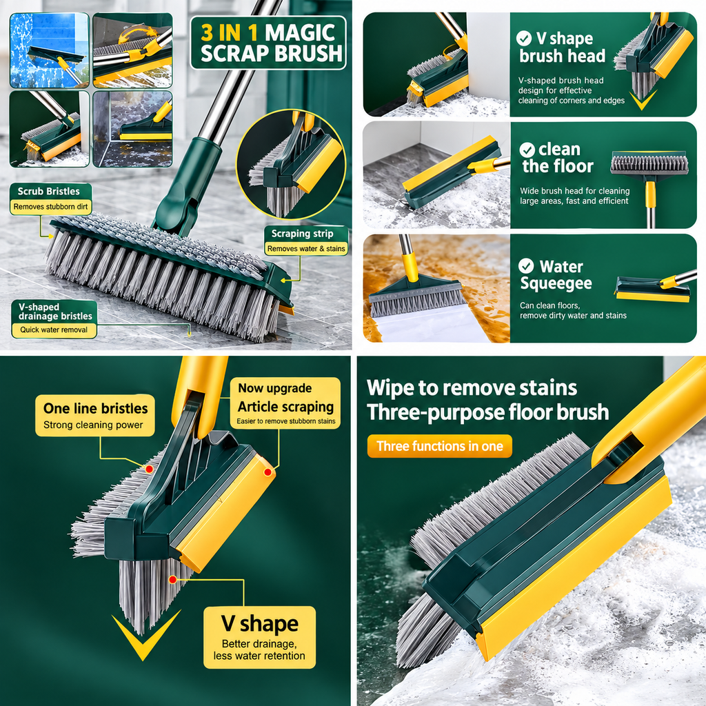 🧹 3 IN 1 BRUSH